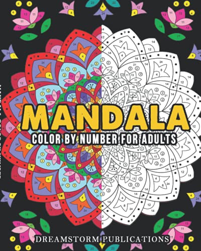 Mandala Color by Number for Adults