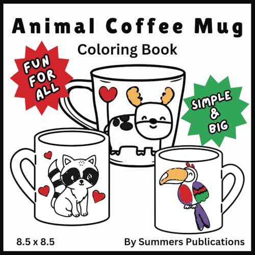 Animal Coffee Mug: Coloring Book von Independently published