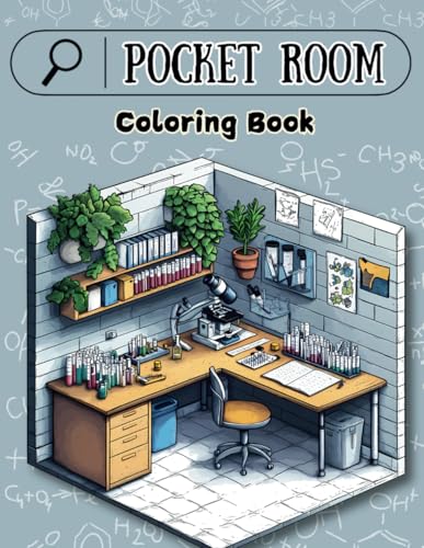 Pocket Room Coloring Book: Discover the Charm of Tiny Interiors with Intricate, Relaxing Designs (World In a Cube, Band 1) von Independently published