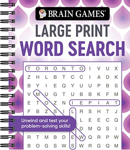 Brain Games - Large Print Word Search (Swirls) von Publications International, Ltd.
