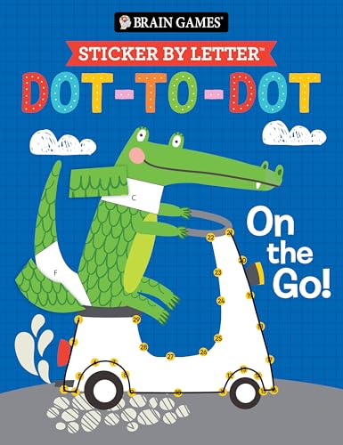 Brain Games - Sticker by Letter - Dot-To-Dot: On the Go! von Publications International, Ltd.
