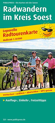 Radwandern im Kreis Soest: Leporello Radtourenkarte mit regionalen Themenrouten, Freizeit-Tipps, Einkehrmöglichkeiten, Bett & Bike-Betrieben, ... 1:50000 (Leporello Radtourenkarte: LEP-RK)