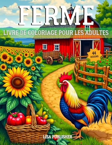 Ferme Livre De Coloriage Ppour Les Adultes: Un Livre de Coloriage Amusant sur La Ferme avec 44 Charmantes Scènes de Campagne pour la Relaxation. Ferme Livre De Coloriage Ppour Les Adultes: Un Livre de Coloriage Amusant sur La Ferme avec 44 Charmantes Scènes de Campagne pour la Relaxation. von Independently published