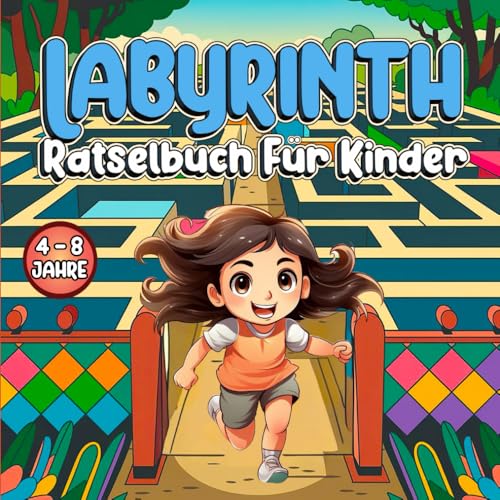 Labyrinth Rätselbuch Für Kinder: Lustiges Labyrinth Aktivitätsbuch für Kinder im Alter von 4 bis 8 Jahren (Labyrinth Arbeitsbuch). von Independently published
