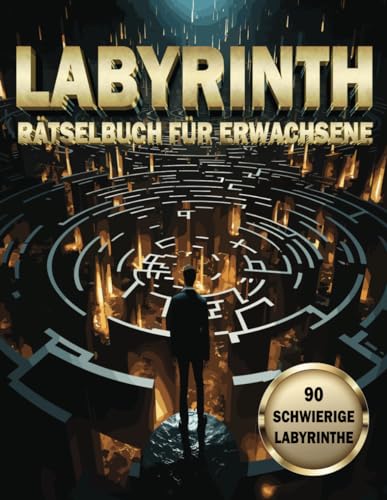 Labyrinth Rätselbuch für Erwachsene: Ein geniales Labyrinth-Rätsel für Erwachsene und Teenager mit Lösungen (90 schwierige Labyrinthe). von Independently published