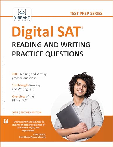 Digital SAT Reading and Writing Practice Questions (Test Prep Series) von Vibrant Publishers