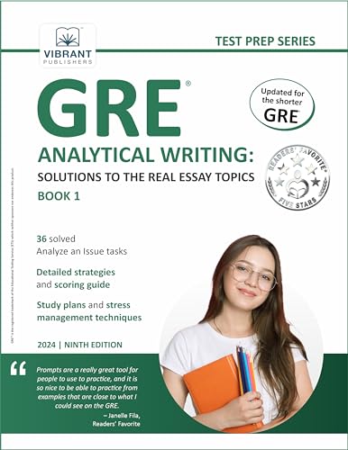 GRE Analytical Writing: Solutions to the Real Essay Topics - Book 1 (Test Prep Series)
