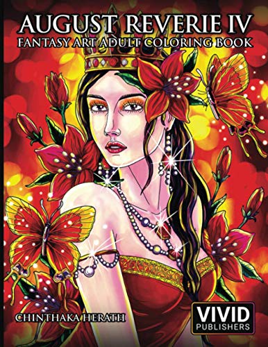 August Reverie 4: Fantasy Art Adult Coloring Book von Independently published