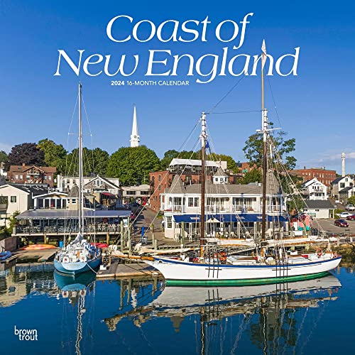 Coast of New England | 2024 12 x 24 Inch Monthly Square Wall Calendar | BrownTrout | USA United States of America Scenic Nature Ocean Sea Coast Coast of New England | 2024 12 x 24 Inch Monthly Square Wall Calendar | BrownTrout | USA United States of America Scenic Nature Ocean Sea Coast