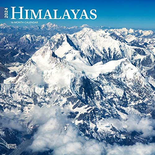 Himalayas | 2024 12 x 24 Inch Monthly Square Wall Calendar | BrownTrout | Travel Scenic Asia Mount Everest