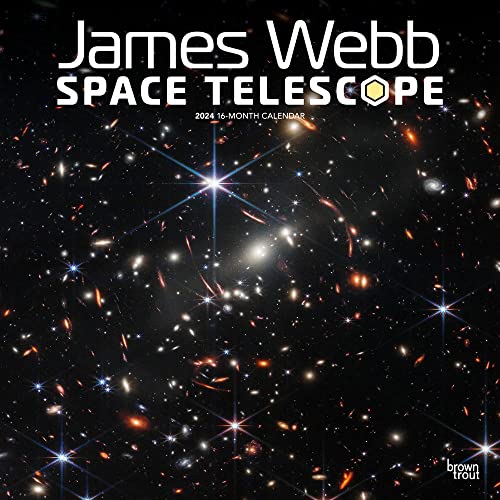 James Webb Space Telescope | 2024 12 x 24 Inch Monthly Square Wall Calendar | BrownTrout | Science Astronomy Technology