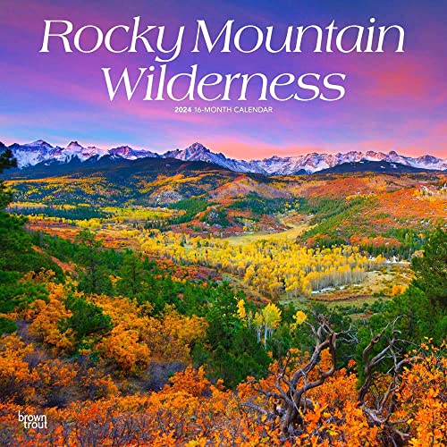Rocky Mountain Wilderness | 2024 12 x 24 Inch Monthly Square Wall Calendar | BrownTrout | USA United States of America Scenic Nature