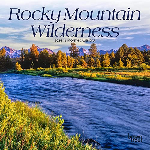 Rocky Mountain Wilderness | 2024 7 x 14 Inch Monthly Mini Wall Calendar | BrownTrout | USA United States of America Scenic Nature