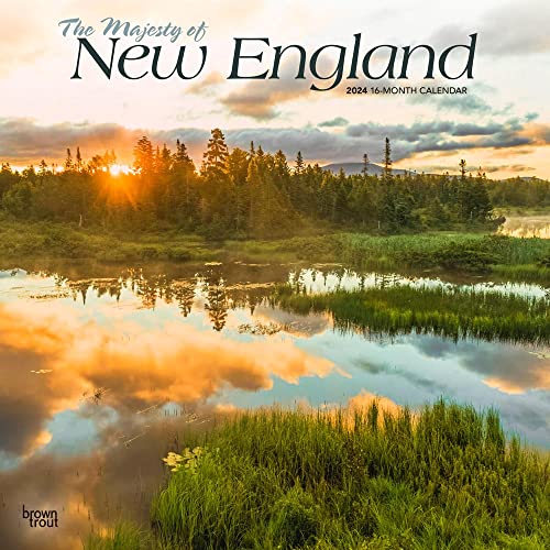 The Majesty of New England | 2024 12 x 24 Inch Monthly Square Wall Calendar | BrownTrout | USA United States of America East Coast Scenic Nature The Majesty of New England | 2024 12 x 24 Inch Monthly Square Wall Calendar | BrownTrout | USA United States of America East Coast Scenic Nature