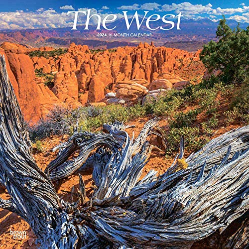 The West | 2024 12 x 24 Inch Monthly Square Wall Calendar | BrownTrout | USA United States of America Scenic Nature The West | 2024 12 x 24 Inch Monthly Square Wall Calendar | BrownTrout | USA United States of America Scenic Nature