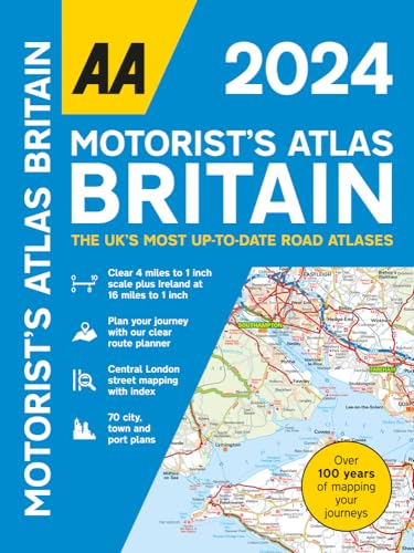 AA Motorists Atlas Britain 2024 Spiral (AA Road Atlas Britain) von Automobile Association