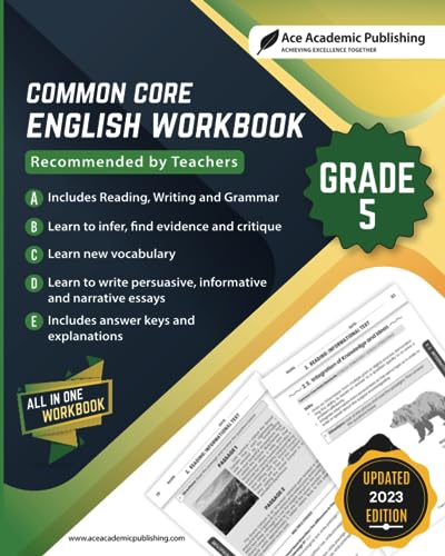 Common Core English Workbook: Grade 5 English von Ace Academic Publishing