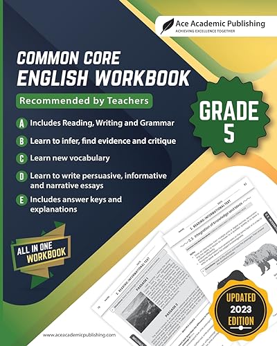 Common Core English Workbook: Grade 5 von Ace Academic Publishing