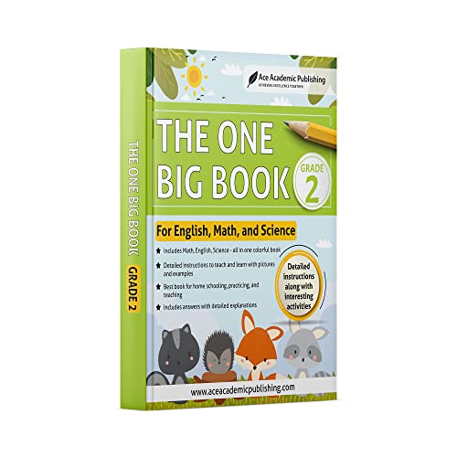 The One Big Book - Grade 2: For English, Math and Science von Ace Academic Publishing
