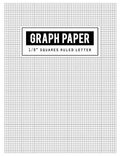 Graph Paper 1/8" Squares Ruled: Black Lines Law Ruled Letter, Writing Paper Notebook, Letter-sized lined paper is college ruled and oriented, Black lines is law ruled, Size 8.5 x 11 Inch, 100 Pages von CreateSpace Independent Publishing Platform