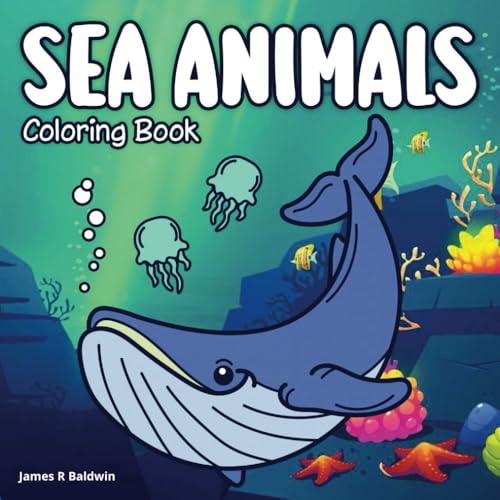 Ocean and Sea Animals Coloring Book: 50 Underwater Sea Animals Coloring Pages with Math and Fun Facts: Ages 4 - 8 (Coloring books for kids, Band 3) Ocean and Sea Animals Coloring Book: 50 Underwater Sea Animals Coloring Pages with Math and Fun Facts: Ages 4 - 8 (Coloring books for kids, Band 3) von Independently published