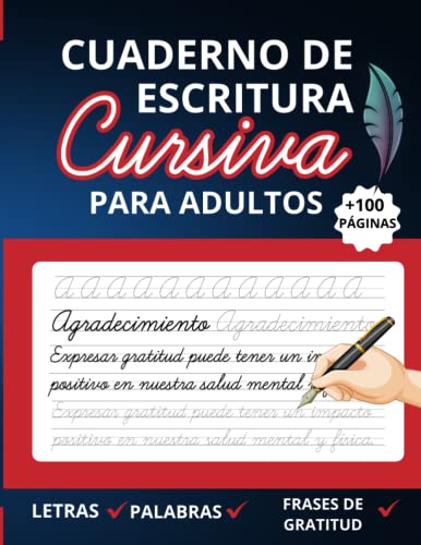 Cuaderno de Escritura Cursiva Para Adultos: Mejorar la caligrafía en Letra Cursiva con Letras, Palabras Y Frases de Gratitud von Independently published