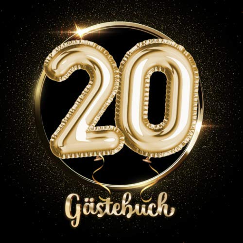 20 Gästebuch: Ein Erinnerungsalbum zum 20. Jubiläum, Geburtstag oder Hochzeitstag - 20 Jahre - Deko & Geschenk Buch zum Eintragen