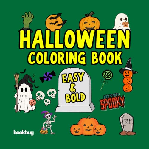 Halloween Coloring Book: Easy & Bold – Suitable For All Ages | 28 Pages Of Fun & Spooky Designs (Halloween Coloring Books for all ages, Band 1) von Independently published