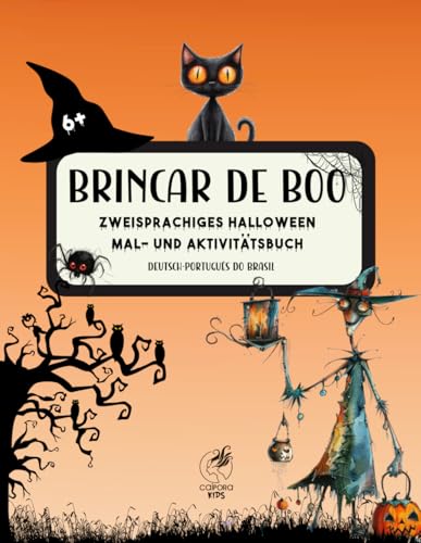 Boo and Brincar Zweisprachiges Halloween Mal- und Aktivitatsbuch (Bilingual Quests by Caipora)