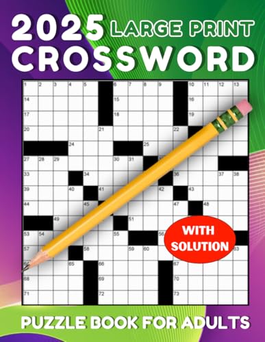 2025 Medium Crossword Puzzle Books For Adults - 100 Puzzles - Vol 1: medium to hard crossword puzzles available for adults and seniors , Fun and ... Word To Keep Your Mind Sharp and Healthy von Independently published