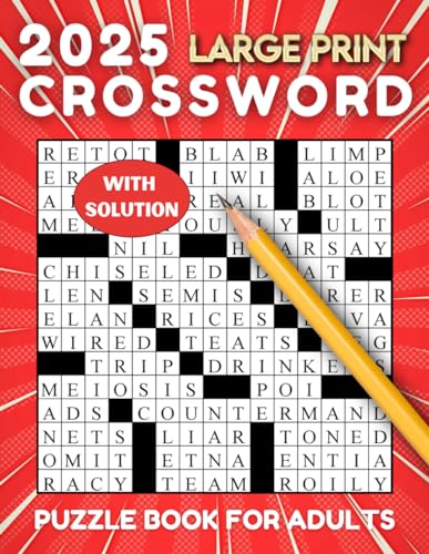2025 Medium Crossword Puzzle Books For Adults - 100 Puzzles - Vol 2: medium to hard crossword puzzles available for adults and seniors , Fun and ... Word To Keep Your Mind Sharp and Healthy von Independently published