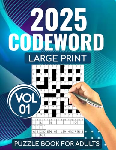 2025 codeword puzzle book: 100 Large Print Code Breaker, For Adults Seniors & Teens, With Solutions, Keep Your Mind Sharp (Volume 01) von Independently published