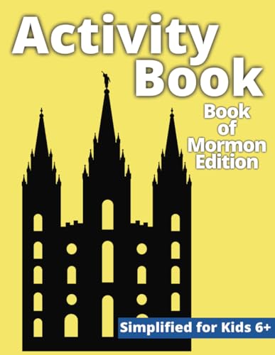 LDS Simplified Activity Book: Book of Mormon Themed Puzzle & Activity Book for kids ages 6+, puzzle lovers