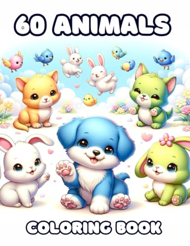 Animal Adventure: 60 Coloring Pages for Young Explorers (Educational Coloring Book for Kids)