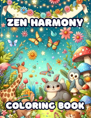 Zen Harmony: Adult Coloring Book with Animals, Mandalas, and Nature Scenes for Stress Relief von Independently published