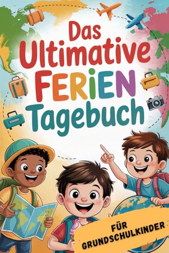 Das ultimative Ferientagebuch für Grundschulkinder: Tägliche Erlebnisse aufschreiben, kreativ sein und mit coolen Spielideen und vielen Einfällen gegen Langeweile durch die Ferien reisen von Freepen Publishing