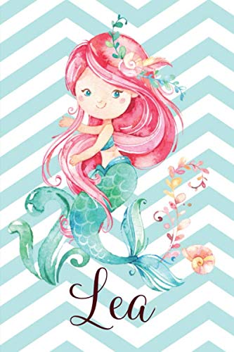 Lea: Personalisiertes Design Notizbuch Meerjungfrau 120 linierte Seiten ( ca.DIN A5 ) , perfekte Geschenkidee - für die Schule, mermaid von Independently published