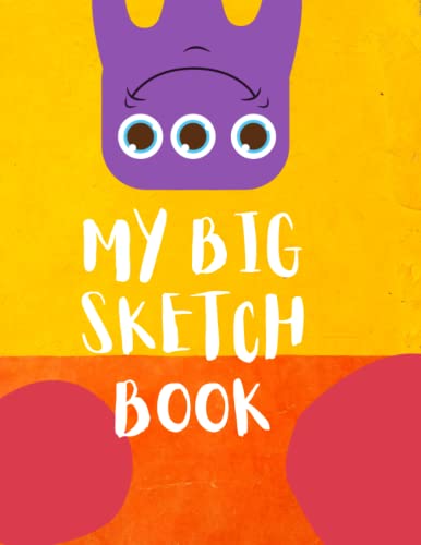 Giant Sketchbook For Kids - Large Blank Coloring Books - Drawing Pad Sketchbooks For Boys And Girls - Big Plain Paper - Art, Doodle and Drawing Book ... Pages - Suitable For All Ages (2-5 5-8 8-12)