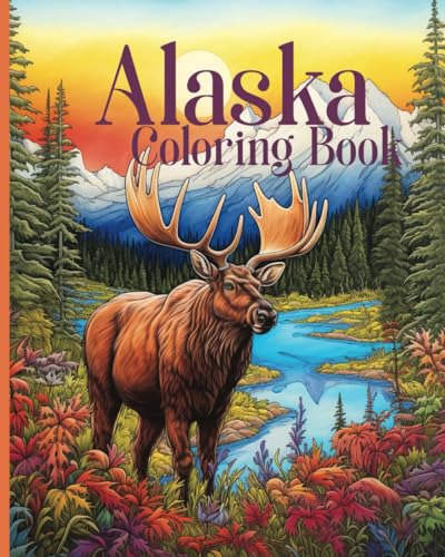 Alaska Coloring Book for Kids and Adults: Great for teachers and homeschool (28 pages of Alaska state facts to color)