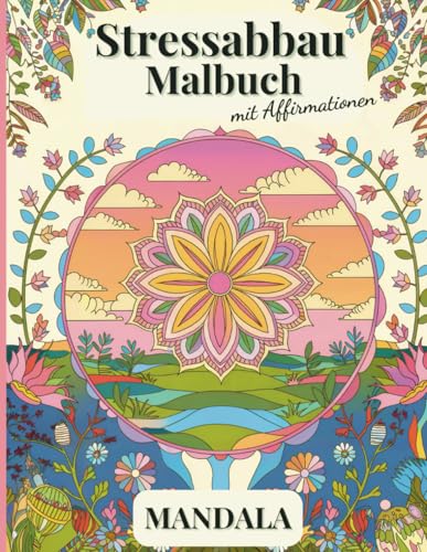 Stressabbau-Malbuch Mandala mit Affirmationen: 50 Motive zur Entspannung für Erwachsene und mehr Achtsamkeit von Independently published