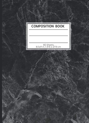 COMPOSITION BOOK 80 SHEETS 8.5x11 in / 21.6 x 27.9 cm: A4 Dotted Paper Notebook | "Marble Black" | Workbook for Teens Kids Students Boys | Notes School College | Grammar | Languages | Art COMPOSITION BOOK 80 SHEETS 8.5x11 in / 21.6 x 27.9 cm: A4 Dotted Paper Notebook | "Marble Black" | Workbook for Teens Kids Students Boys | Notes School College | Grammar | Languages | Art von Independently published
