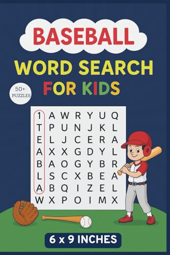 Baseball Word Search for Kids: Fun Puzzle Book for Young Fans (Ages 6-12) - for Baseball Lovers! Over 50 Easy and Exciting Puzzles for Children von Independently published