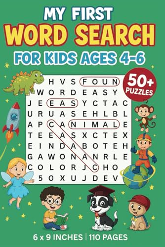 My First Word Search For Kids Ages 4-6: Fun and Easy Word Puzzles to Learn Letters, Improve Vocabulary Games, and Boost Early Reading Skills My First Word Search For Kids Ages 4-6: Fun and Easy Word Puzzles to Learn Letters, Improve Vocabulary Games, and Boost Early Reading Skills von Independently published