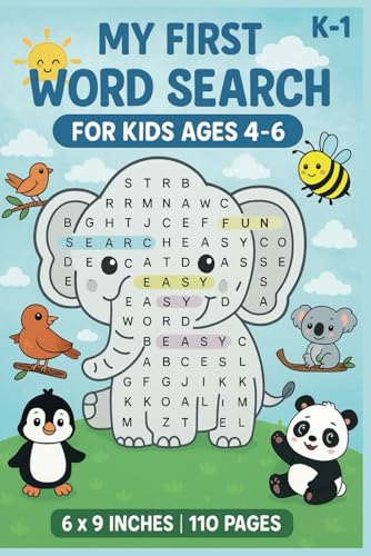 My First Word Search For Kids Ages 4-6: Fun and Easy Word Puzzles to Learn Letters, Improve Vocabulary Games, and Boost Early Reading Skills My First Word Search For Kids Ages 4-6: Fun and Easy Word Puzzles to Learn Letters, Improve Vocabulary Games, and Boost Early Reading Skills von Independently published