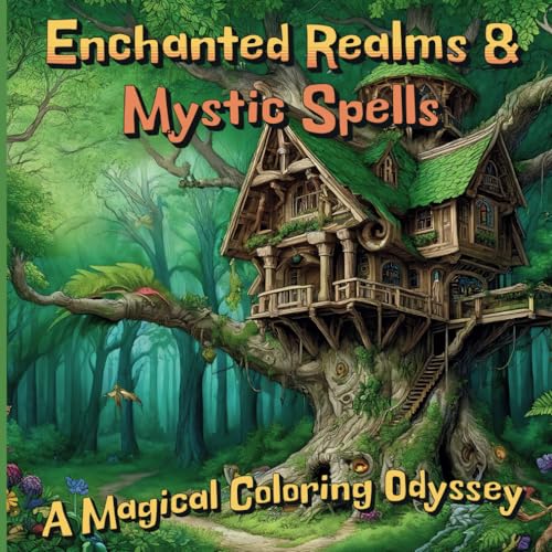Enchanted Realms & Mystic Spells: A Magical Coloring Odyssey von Independently published