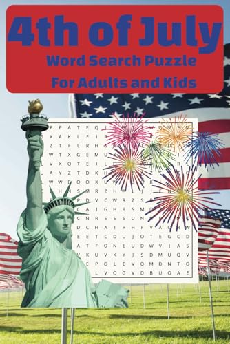 Fourth of July Word Search Puzzle Book: Word Searches with Easy to Read Print about Fourth of July, Independence Day, Patriotism and More | 6x9 inches ... | Gift for Vacations, Holidays and Free Times von McPherson Stewart Publishing