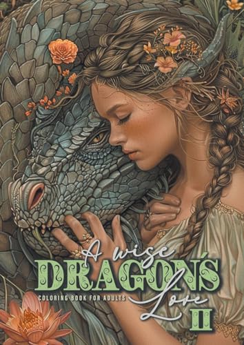 Drachenliebe Malbuch für Erwachsene 2: Drachen Malbuch für Erwachsene | Fantasy Portrait Malbuch Graustufen | Drachen Graustufen Malbuch | A4: ... with women and dragons coloring book| 52P Drachenliebe Malbuch für Erwachsene 2: Drachen Malbuch für Erwachsene | Fantasy Portrait Malbuch Graustufen | Drachen Graustufen Malbuch | A4: ... with women and dragons coloring book| 52P