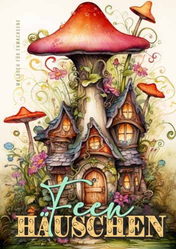 Feen Häuschen Malbuch für Erwachsene: Fantasy Malbuch für Erwachsene | Feen Häuser Malbuch Erwachsene | zauberhafte kleine Feen Häuschen | Mystik ... Fairy Houses Coloring Book for Adults| 52 p|