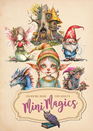 Mini Magie Malbuch für Erwachsene: Magie magisches Malbuch für Erwachsene | Malbuch Graustufen | kleine Clipsarts zum ausmalen | A4: Magic Coloring ... Grayscale Coloring Book | Clip-art Coloring von epubli