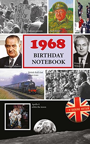 1968 Birthday Notebook: a great alternative to a card